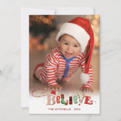 Schattige feestelijk GELOVEN Een foto Kerstgeest (Voorkant)