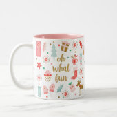 Schattige Feestelijk Oh wat een leuke kerst Mok (Links)