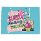 schattige feestelijke feestdag groot cadeauzakje (Achterkant)