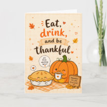Schattige feestelijke Thanksgiving-groet