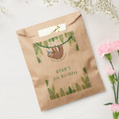 Schattige feestje luiaard blauw en wit pet verjaar bedankzakje (Gezegeld)