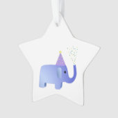 Schattige feestolifant ornament (voorkant)