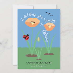 Schattige felicitatie aanstaande ouders kaart