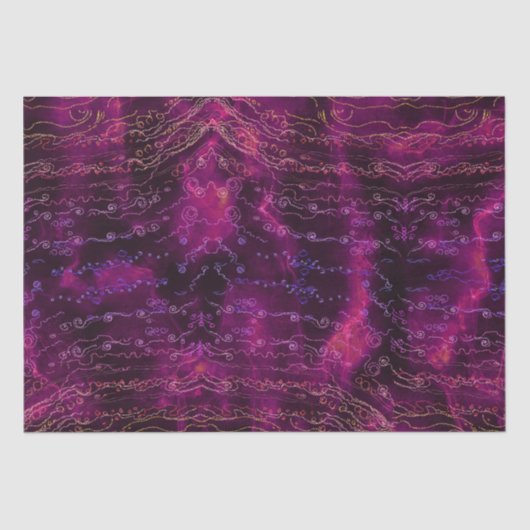 Schattige felroze met wervelingen Tissue Paper Tissuepapier (Voorkant)