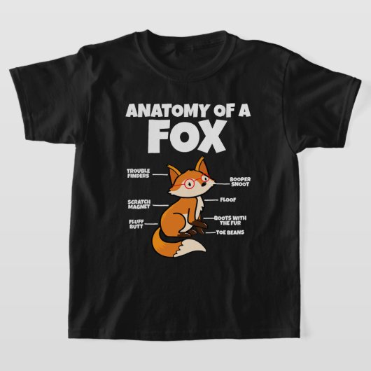 Schattige Fennec Fox I Fox Lover I anatomie of a f T-shirt (Laagn)