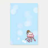 Schattige Festieve Kwallen Cartoon Post-it® Notes (Voorkant)