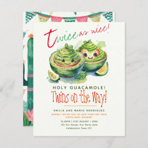 Schattige Fiesta Avocado Guac TWINS Baby shower BU