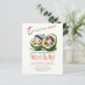 Schattige Fiesta Avocado TWIN MEISJE en JONGEN Bab (Staand voorkant)