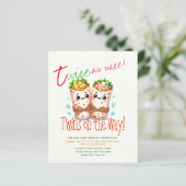 Schattige Fiesta Burrito TWINS Baby shower BESTE B (Staand voorkant)