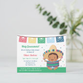Schattige Fiesta Mexicaans Baby shower Kaart (Staand voorkant)