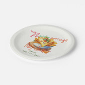 Schattige Fiesta Nacho Gemiddeld Baby shower Aange Papieren Bordje (Gekanteld)