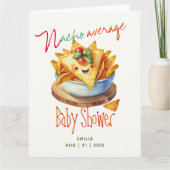 Schattige Fiesta Nacho Gemiddelde Baby Shower Aang Kaart (Voorkant)