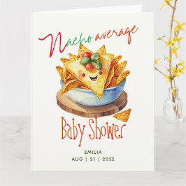 Schattige Fiesta Nacho Gemiddelde Baby Shower Aang Kaart