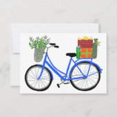 Schattige Fiets Xmas Gifts Kerstvakantie Kaart (Voorkant)