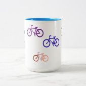 Schattige fietsen tweekleurige koffiemok (Center)