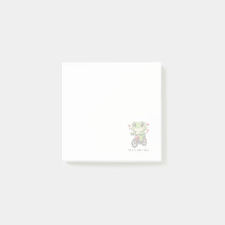 Schattige Fietsende Kikker | Kawaii Kikker Fiets K Post-it® Notes