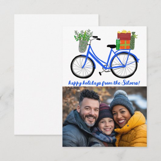 Schattige Fietsgeschenken FOTO Kerstvakantie (Voorkant / Achterkant)