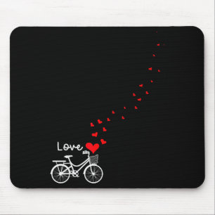 Schattige fietsliefde - Sweetest Day-cadeau Valent Muismat