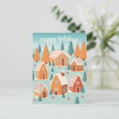 Schattige fijne feestdagen Kerstmis (Staand voorkant)