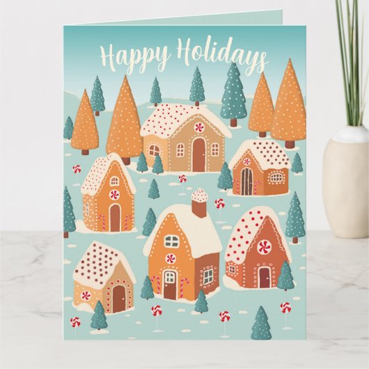 Schattige fijne feestdagen Kerstmis Kaart (Voorkant)
