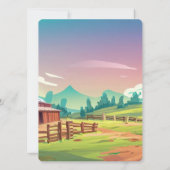 Schattige Filly in Cowboy Pet Kaart (Achterkant)