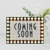 Schattige  Film Marquee Baby Ultrasound Foto Aankondiging (Staand voorkant)