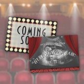 Schattige  Film Marquee Baby Ultrasound Foto Aankondiging