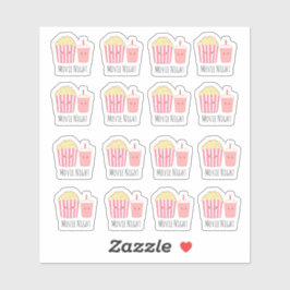 Schattige filmavond sticker