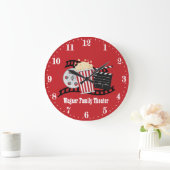 schattige filmpopcorn voegt naamtheater toe grote klok (Huis)