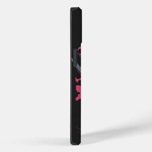 Schattige Fire Splash Black Ninja Cat Warrior Case-Mate iPhone Case (Achterkant / Rechts)