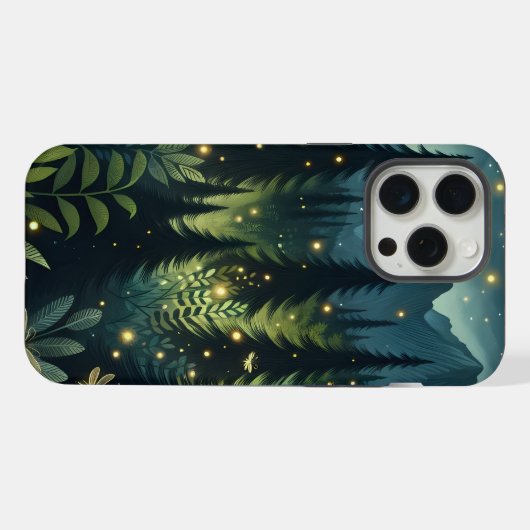 Schattige Firefly telefoonhoesje - Lightning Bugs  iPhone Hoesje (Achterkant horizontaal)