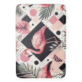 Schattige Flamingo Geometrisch Badmat (Voorkant Verticaal)