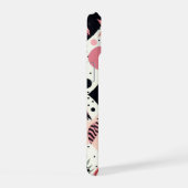 Schattige Flamingo Geometrisch iPhone 15 Case (Rechterkant)