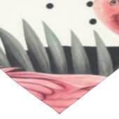 Schattige Flamingo Geometrisch Tafelkleed (Gekanteld)