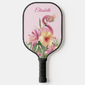 Schattige Flamingo Pickleball Paddle (Voorkant)
