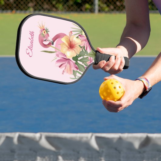 Schattige Flamingo Pickleball Paddle (Insitu)