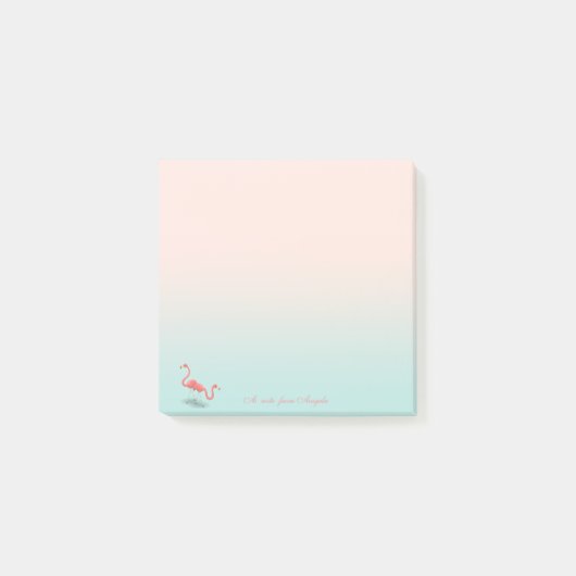 Schattige Flamingo's Post-it® Notes (Voorkant)