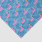 Schattige flamingo's zwembad speelgoed tissuepapier (Detail)