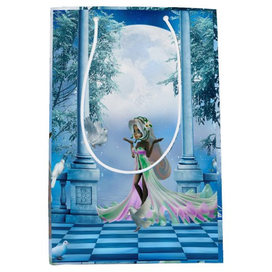 Schattige flauwte medium cadeauzakje (Voorkant)