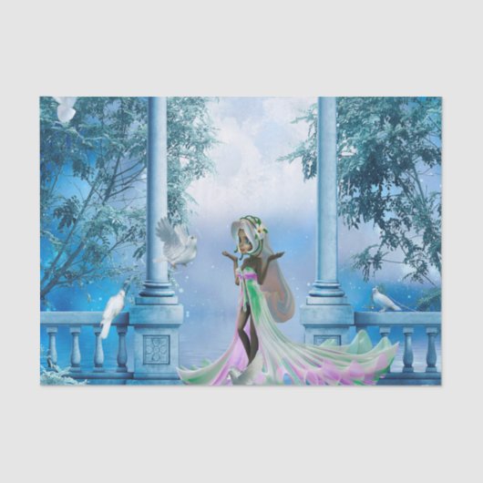 Schattige flauwte tissuepapier (Voorkant)