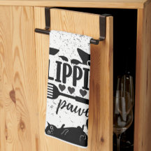 Schattige "Flippin Pawesome" met glurende katten