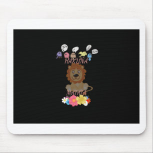 Schattige "Flora en Fauna Hakuna Matata" Baby Leeu Muismat