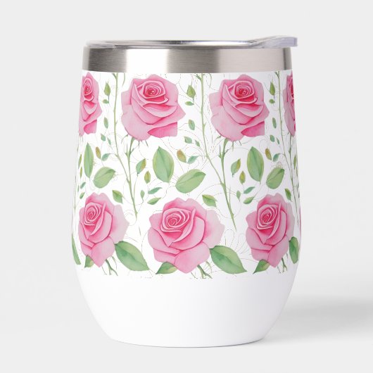 Schattige, floraal/roos herhalingspatroon (Links)