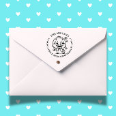 Schattige Floral Duck thema Zelfinktende Stempel