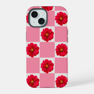 Schattige floral girly design iPhone 15 case