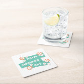 Schattige Floral Happy Moederdag | ONDERZETTER (Insitu)