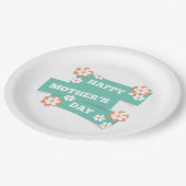 Schattige Floral Happy Moederdag | Papieren Bord (Gekanteld)