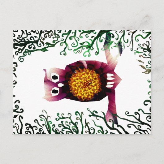 Schattige Floral Owl Briefkaart (Voorkant)