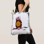 Schattige Floral Owl Tas (Dichtbij)