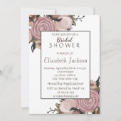 Schattige Floral, Vrijgezellenfeest Glitter Kaart (Voorkant)